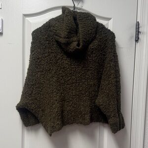 Forever 21 Olive Cowl Neck Sweater
